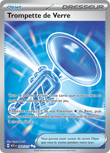 Carte pokémon trompette - carte, de