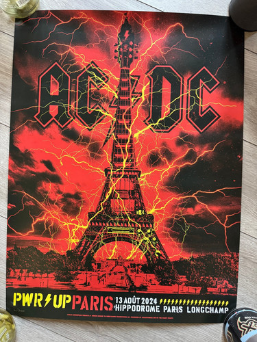 Poster affiche dc power - ac,